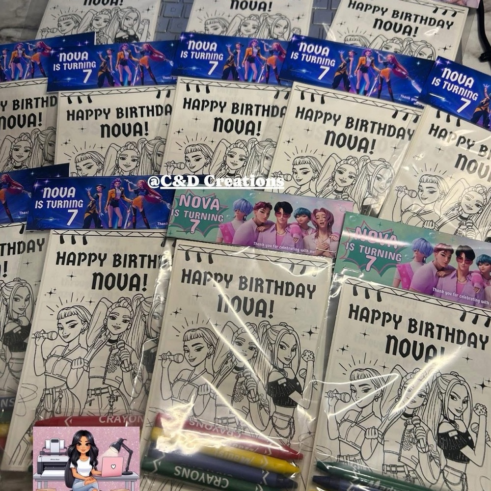 Birthday Coloring Set - Multicolor - Picture 2 of 5
